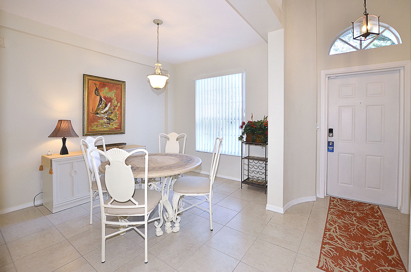 Entry Door & Dining Room