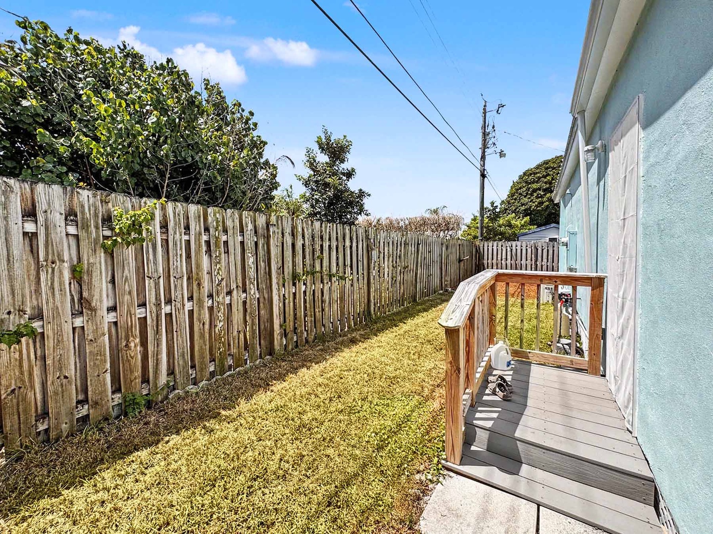 Back side yard