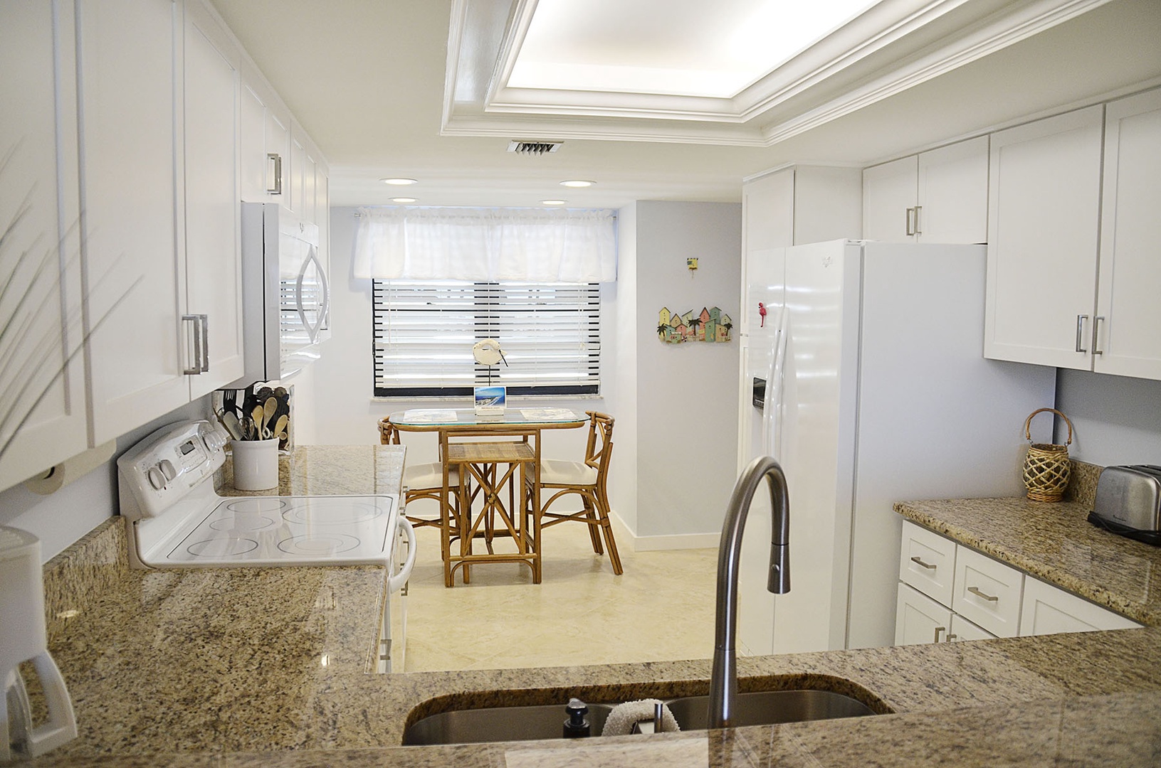 Kitchen with granite counter tops