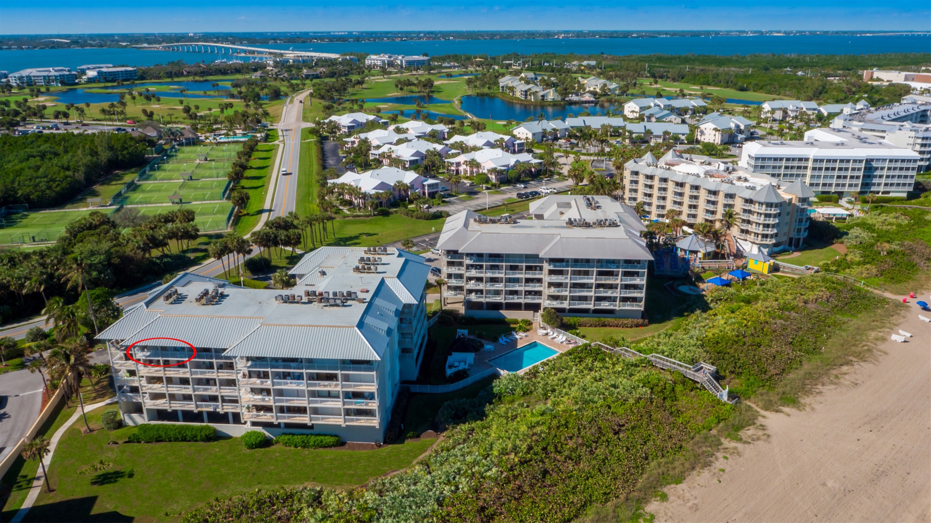 Resort Villas Buildings with residence marked