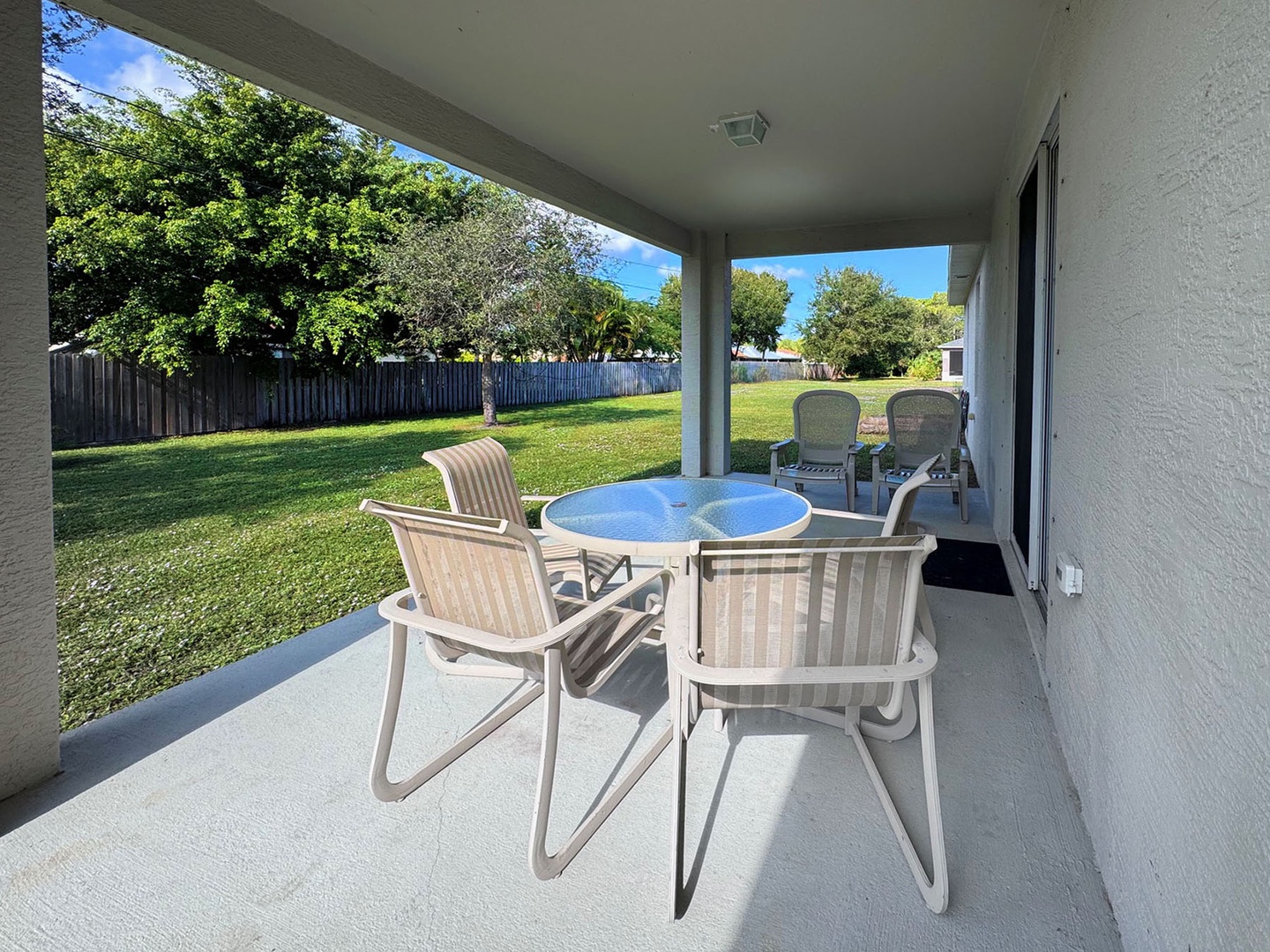 Covered Back Yard Patio