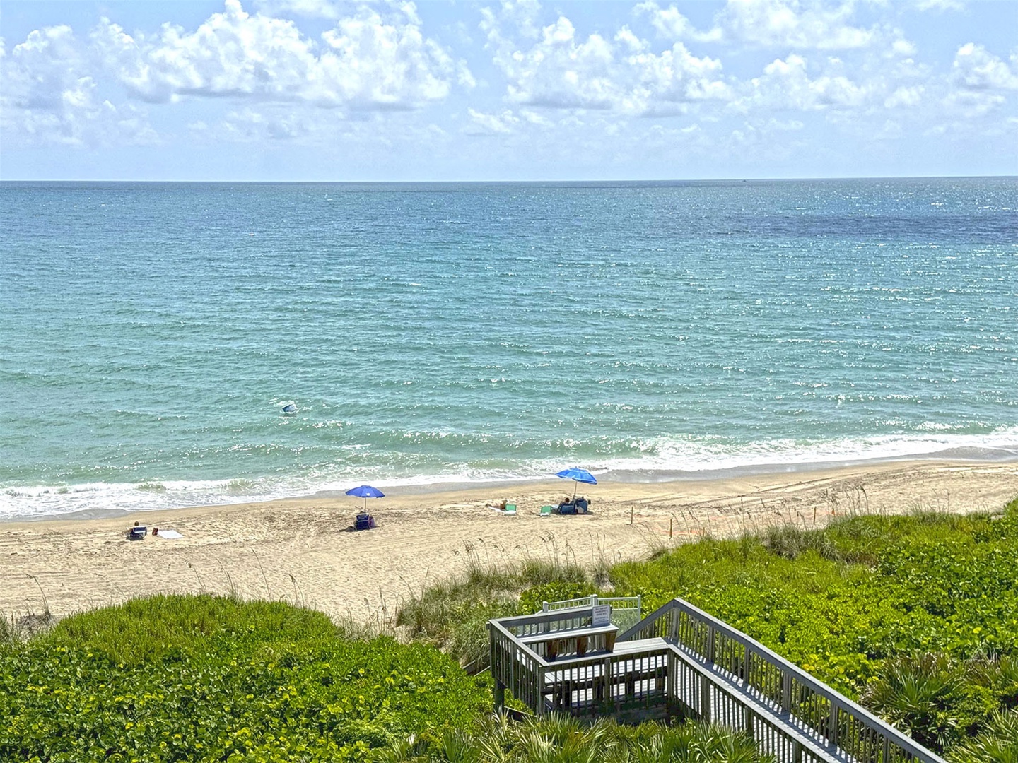 Balcony View of ocean beach