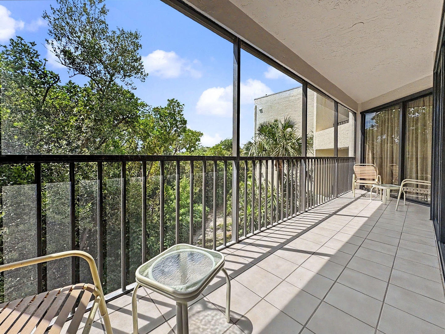 Balcony View into natural preserve sanctuary