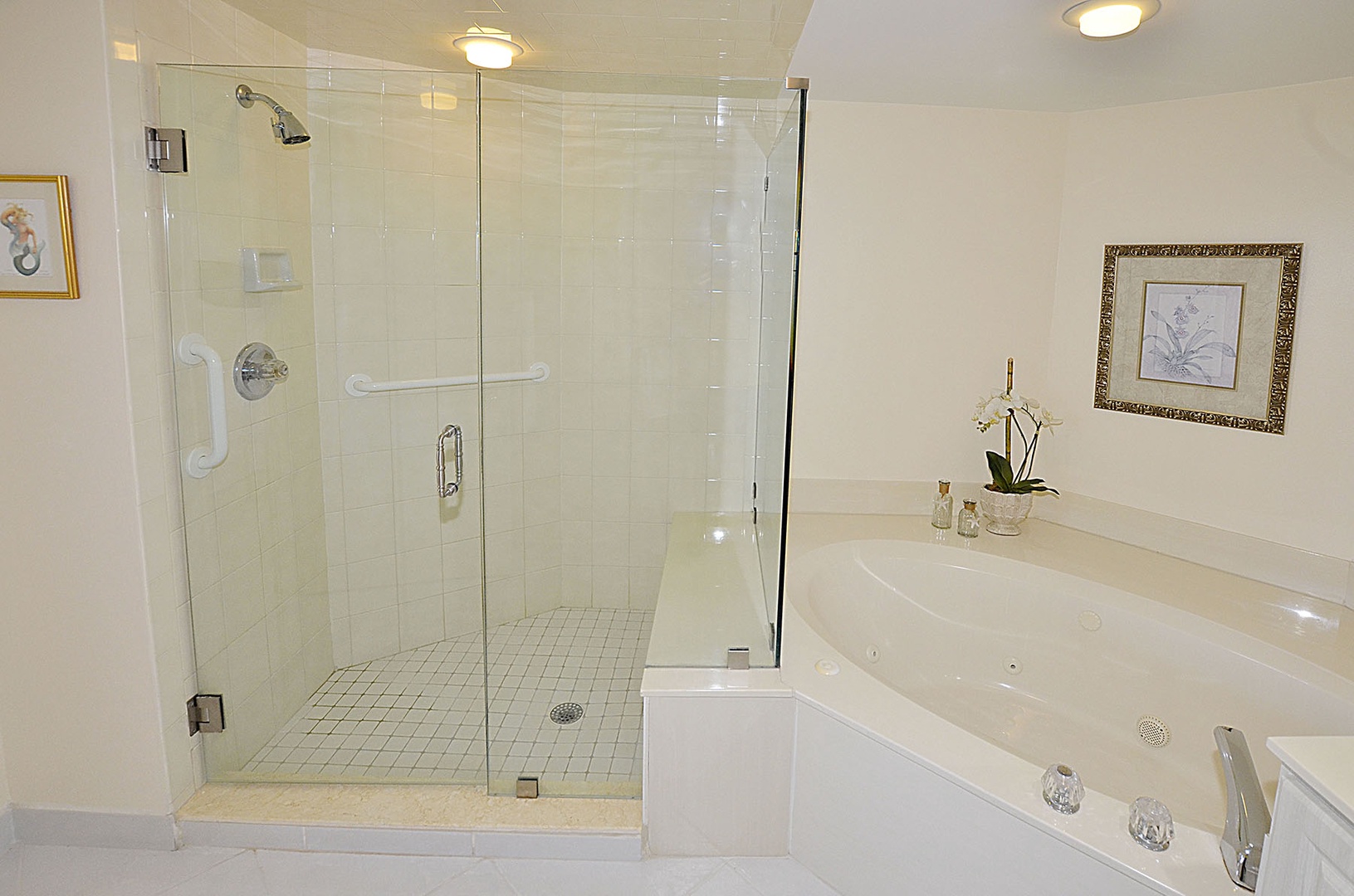 Primary Bathroom with tub & shower