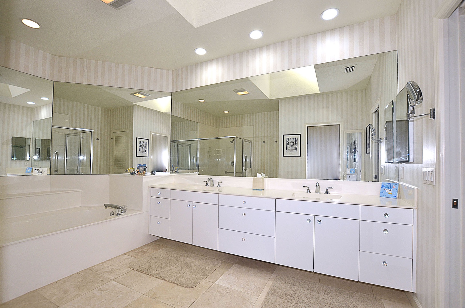 Primary Bathroom with double sink vanity