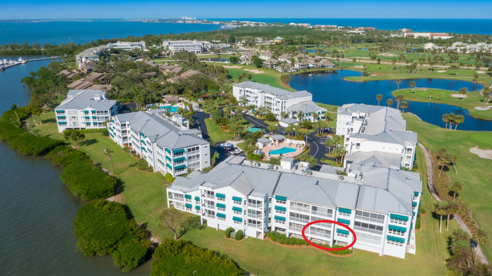 Riverbend Community with residence location circled