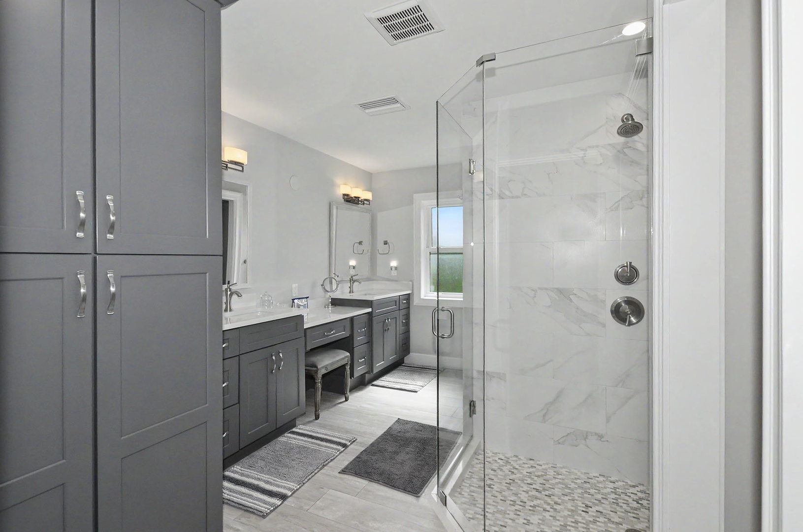 Main Bedroom Ensuite Bathroom with walk-in shower