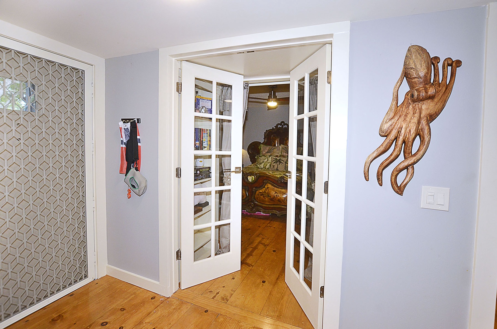 Guest Bedroom French entry doors