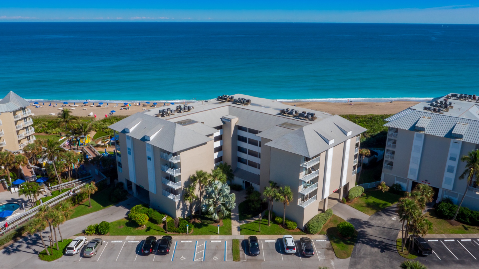 Spoonbill Condominium Building Aerial View