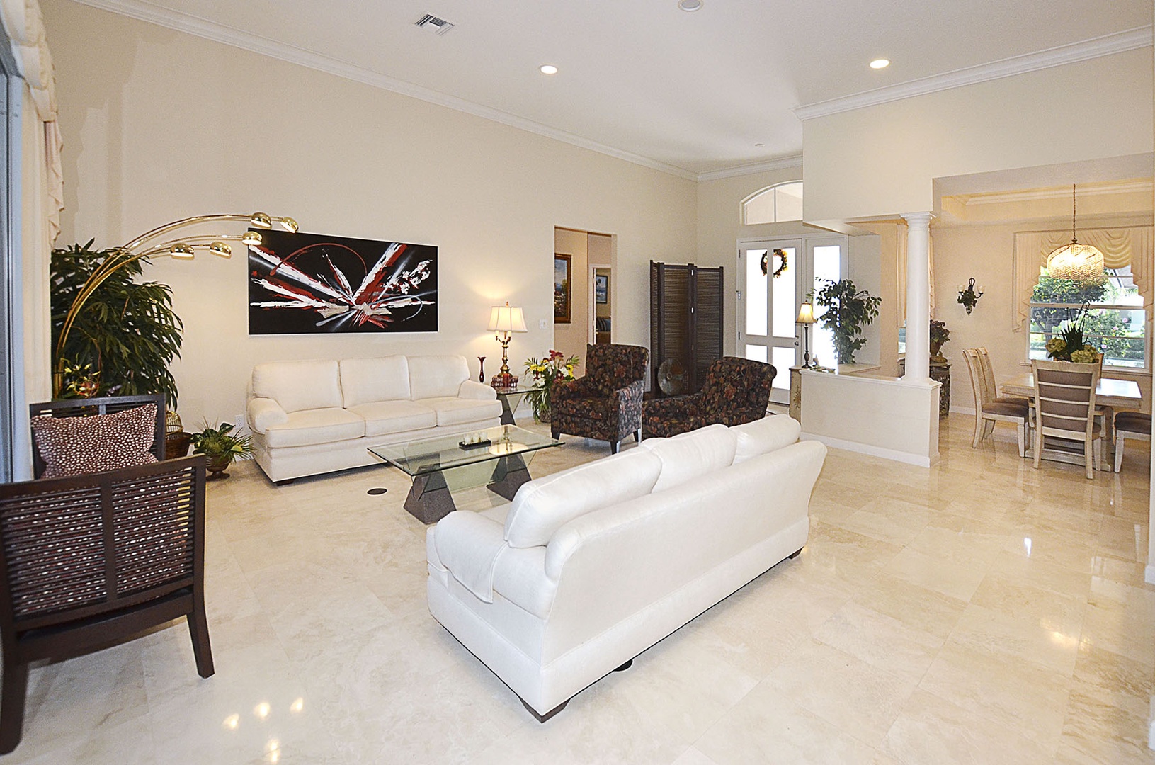 Living Room with flat screen TV