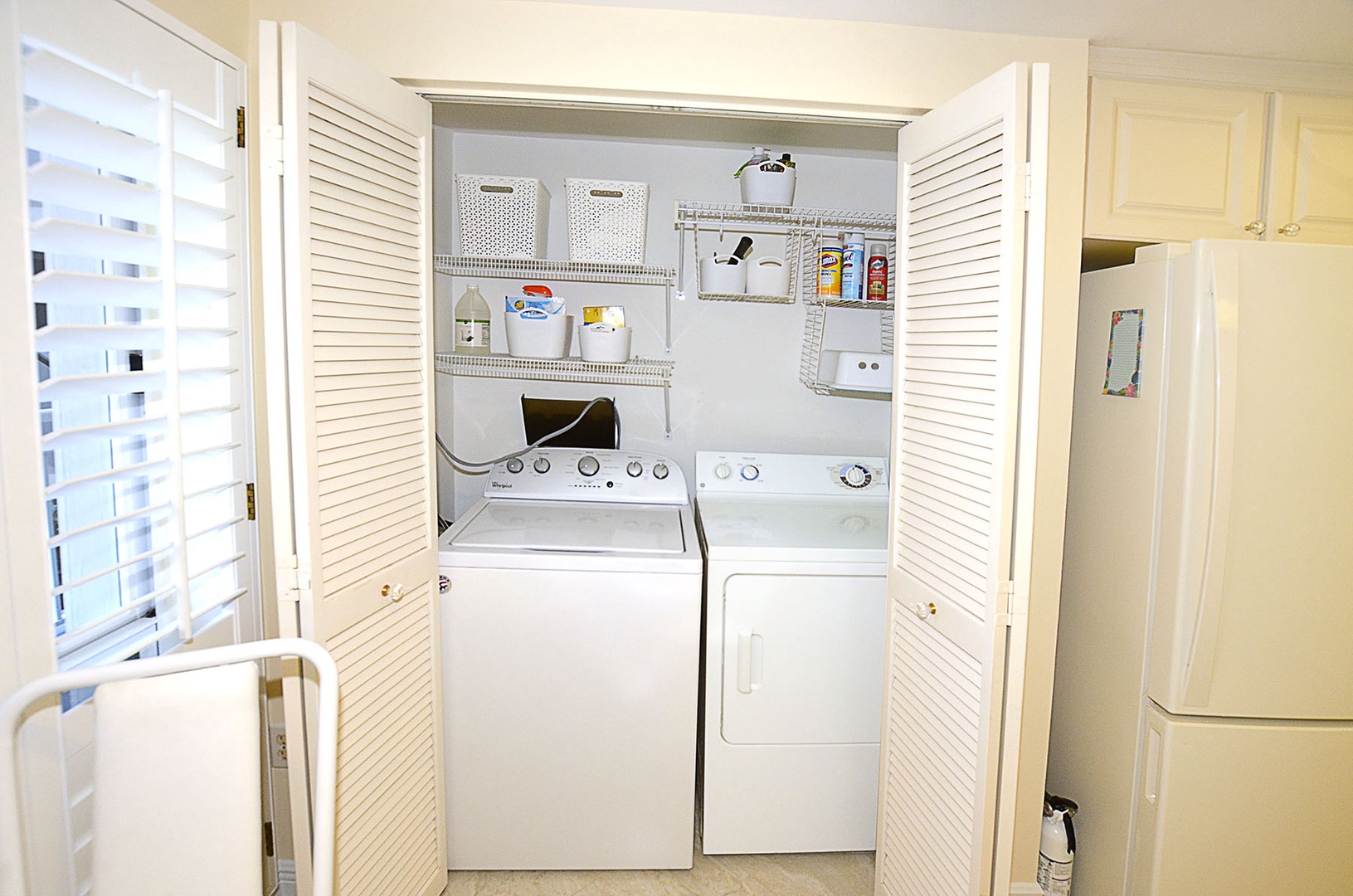 Laundry closet in Kitchen