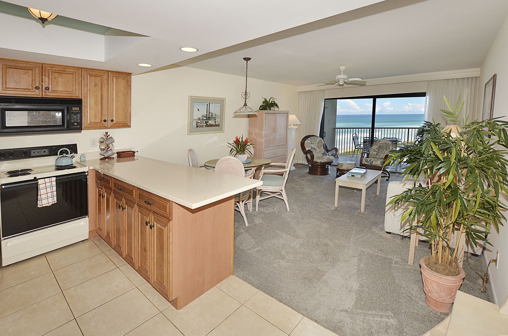 Kitchen / Dining / Living / Balcony access