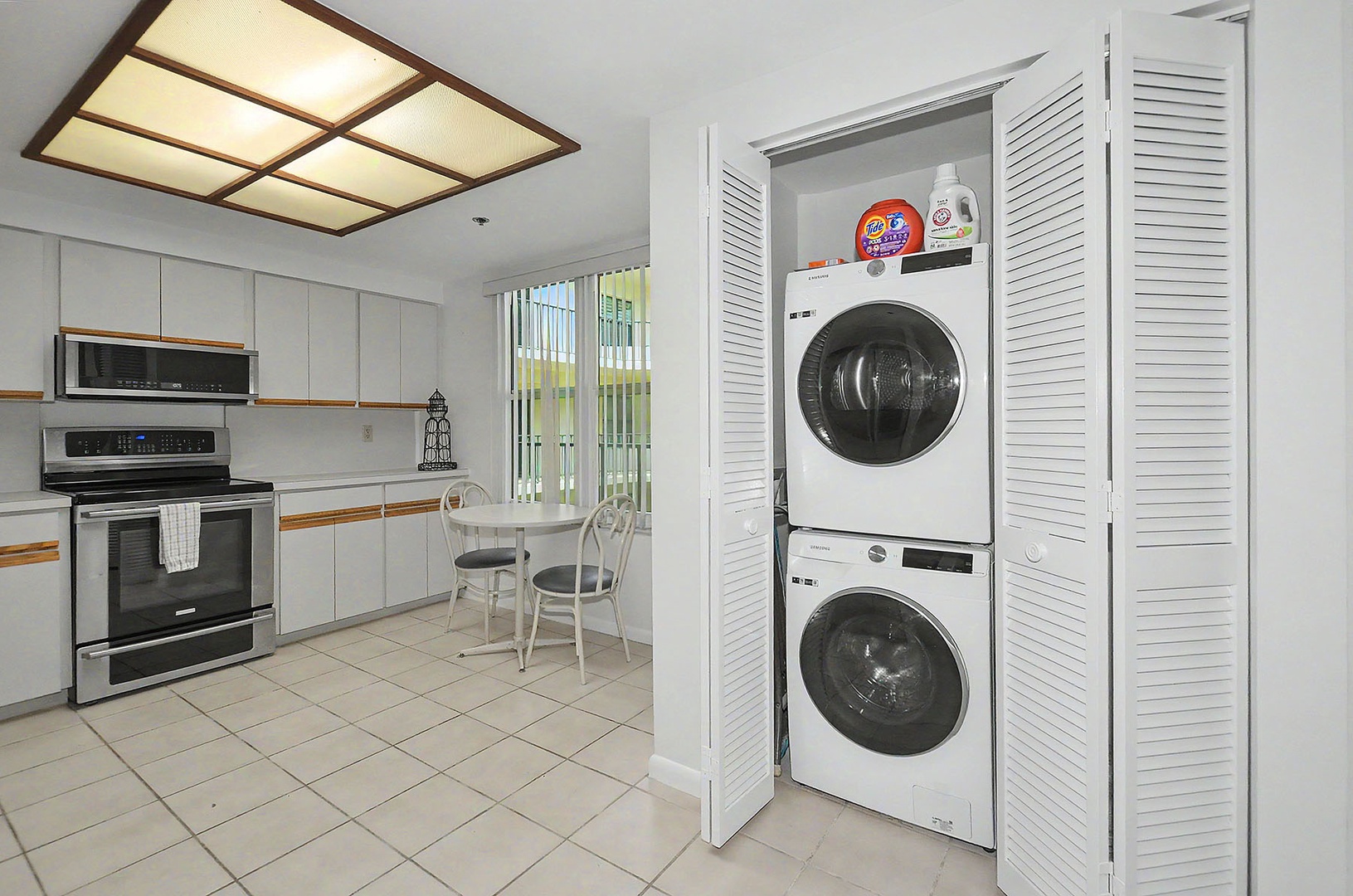 Laundry Closet in Kitchen