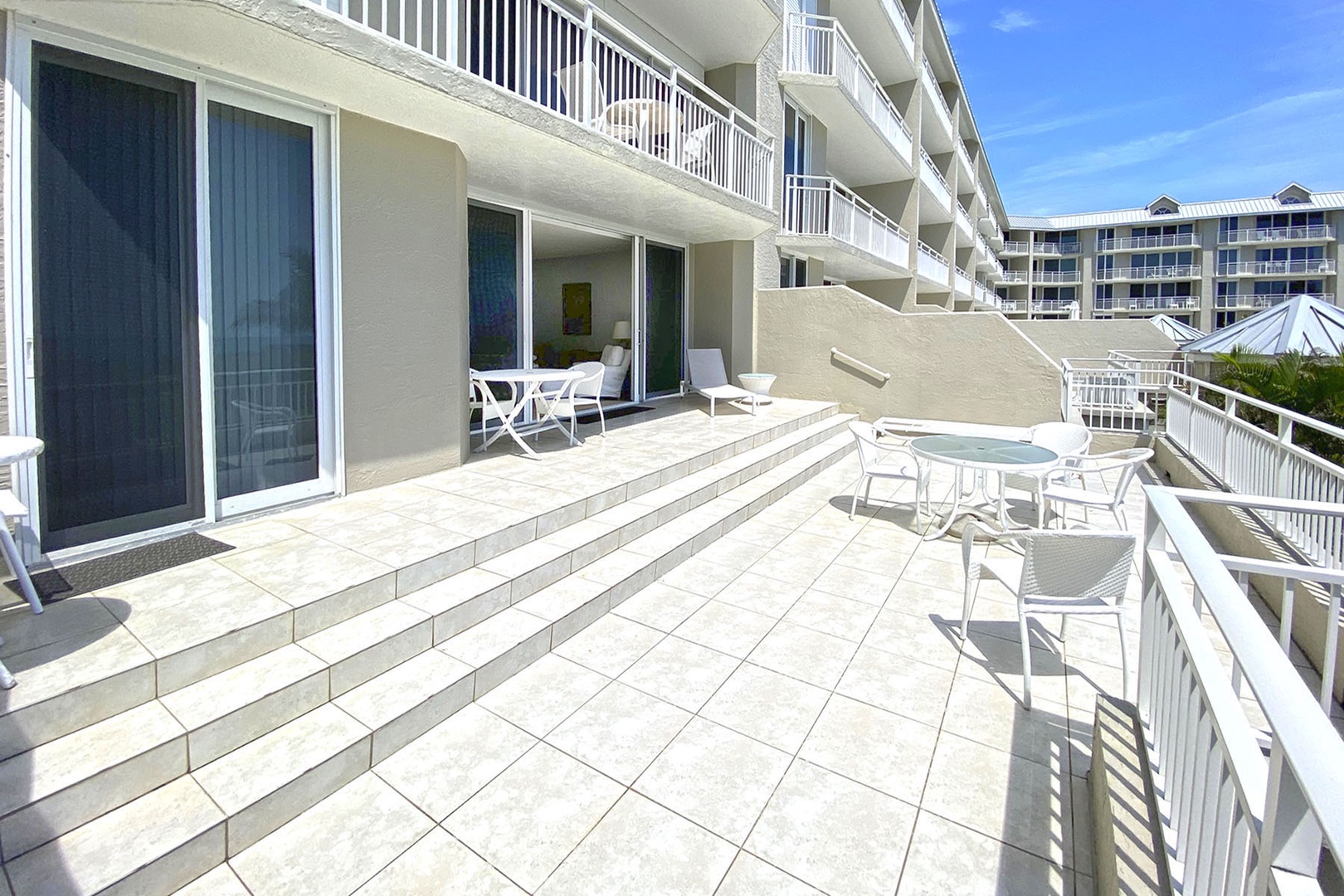 Large split-level Balcony