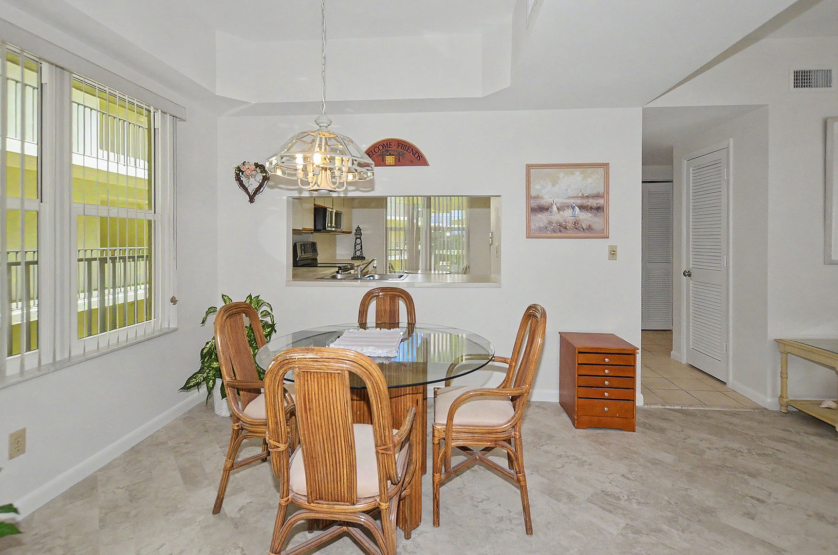 Dining Area with Kitchen Pass-through