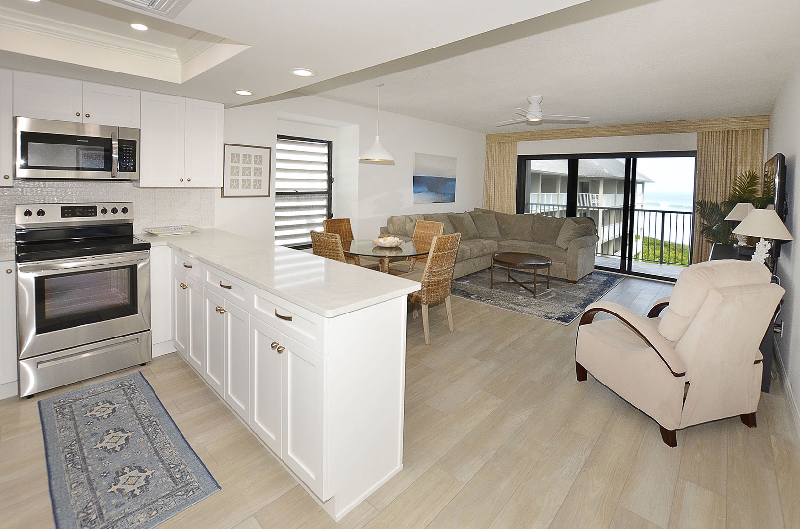 Kitchen / Dining / Living / Balcony