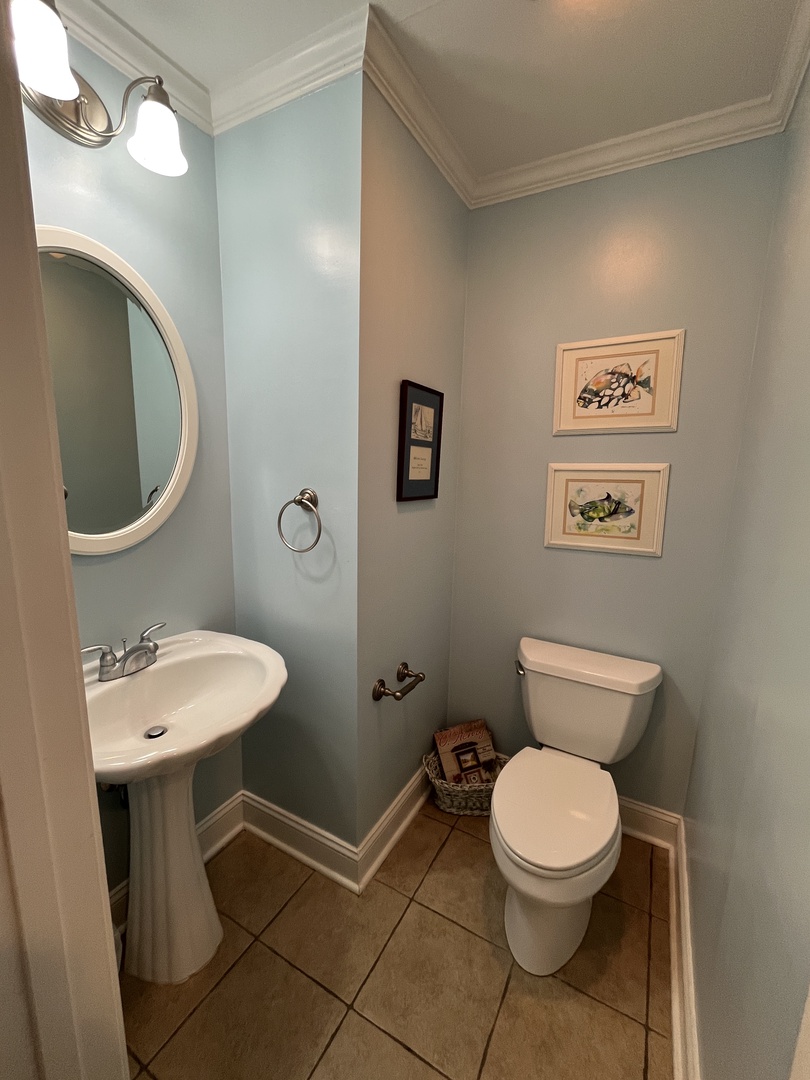 half bath off the living area