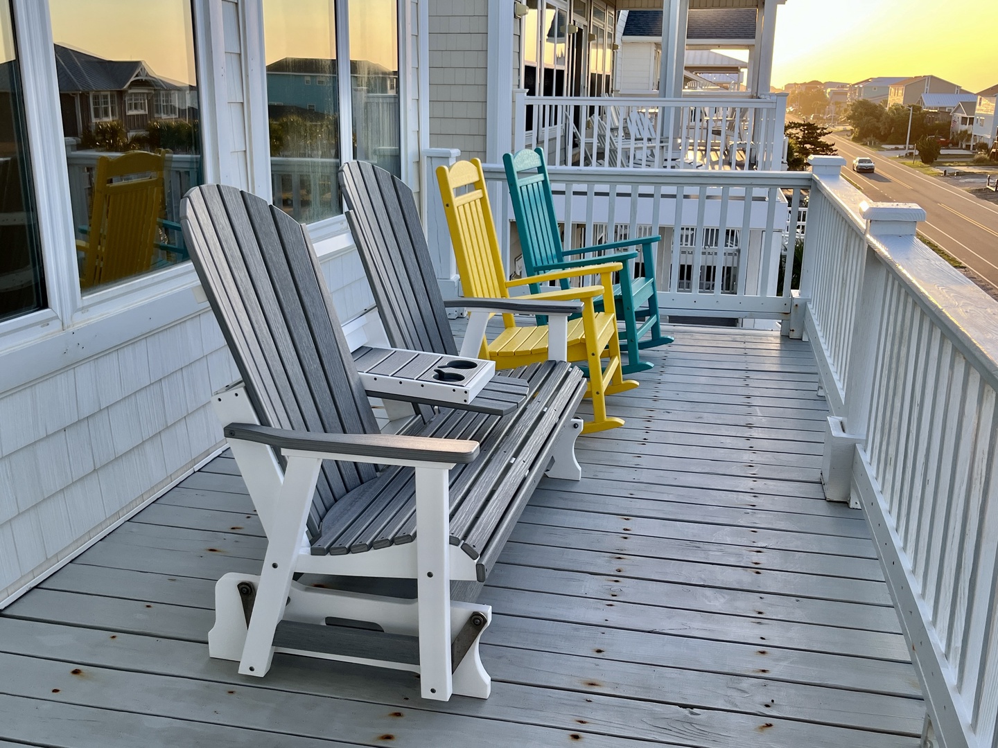 upstairs deck