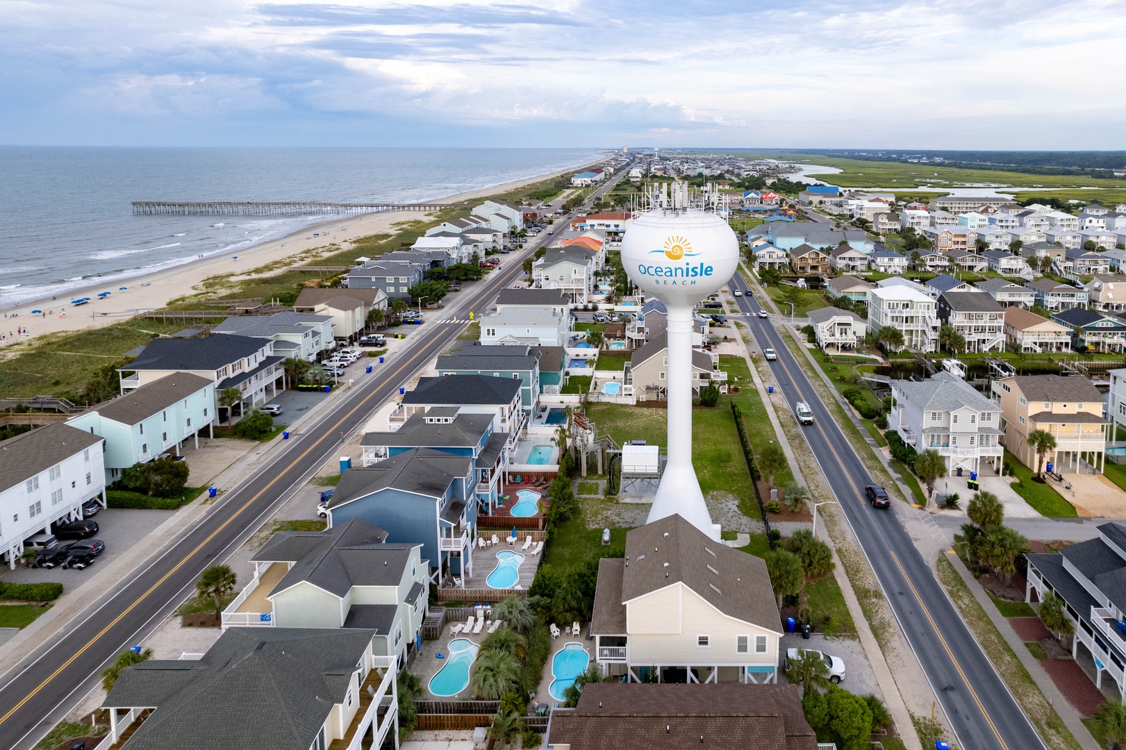 Aerial of OIB Pier
