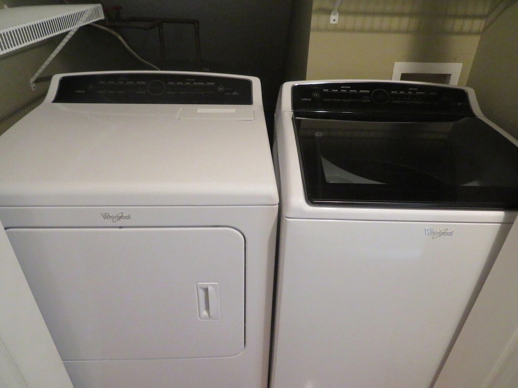 washer and dryer