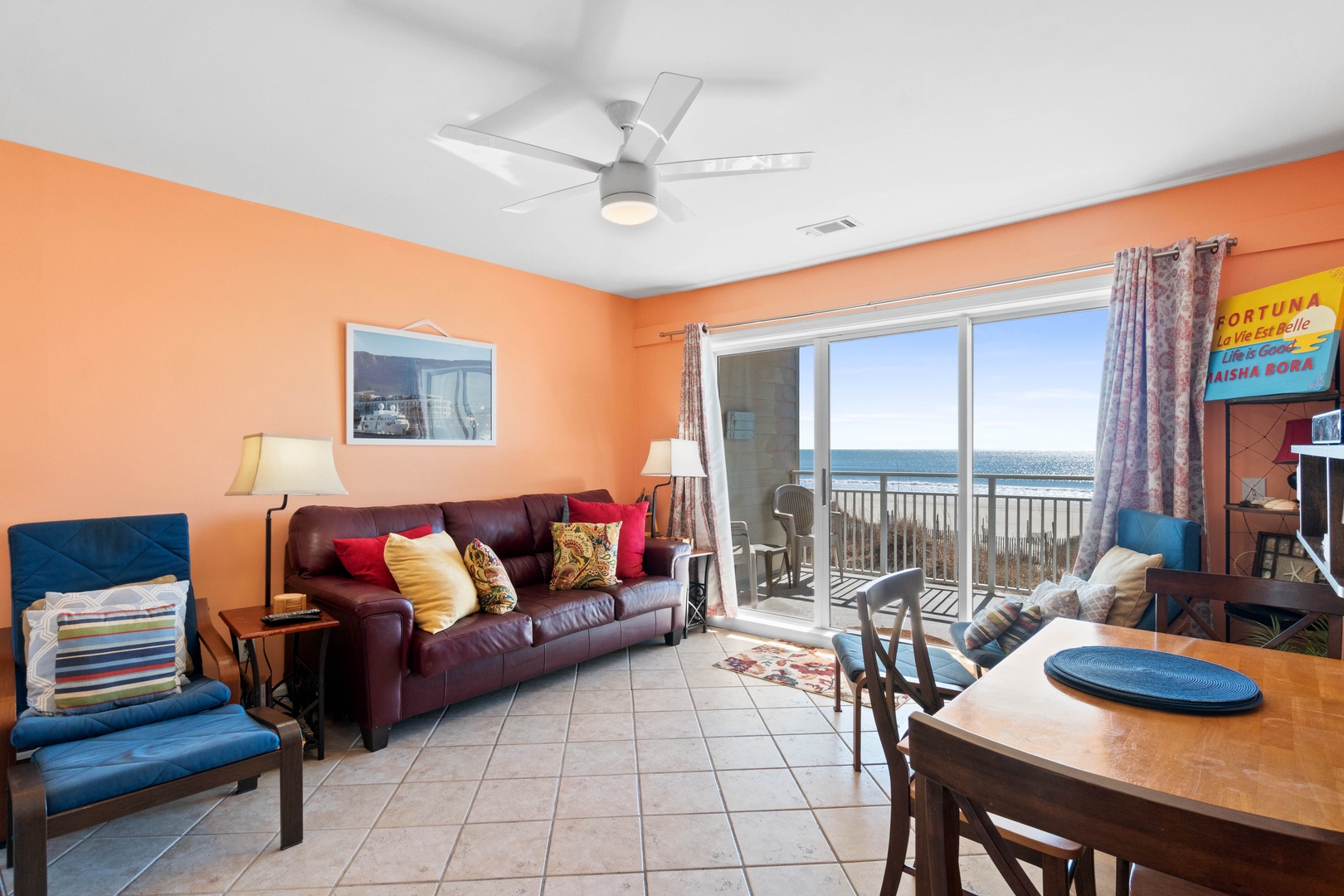 living - dining area