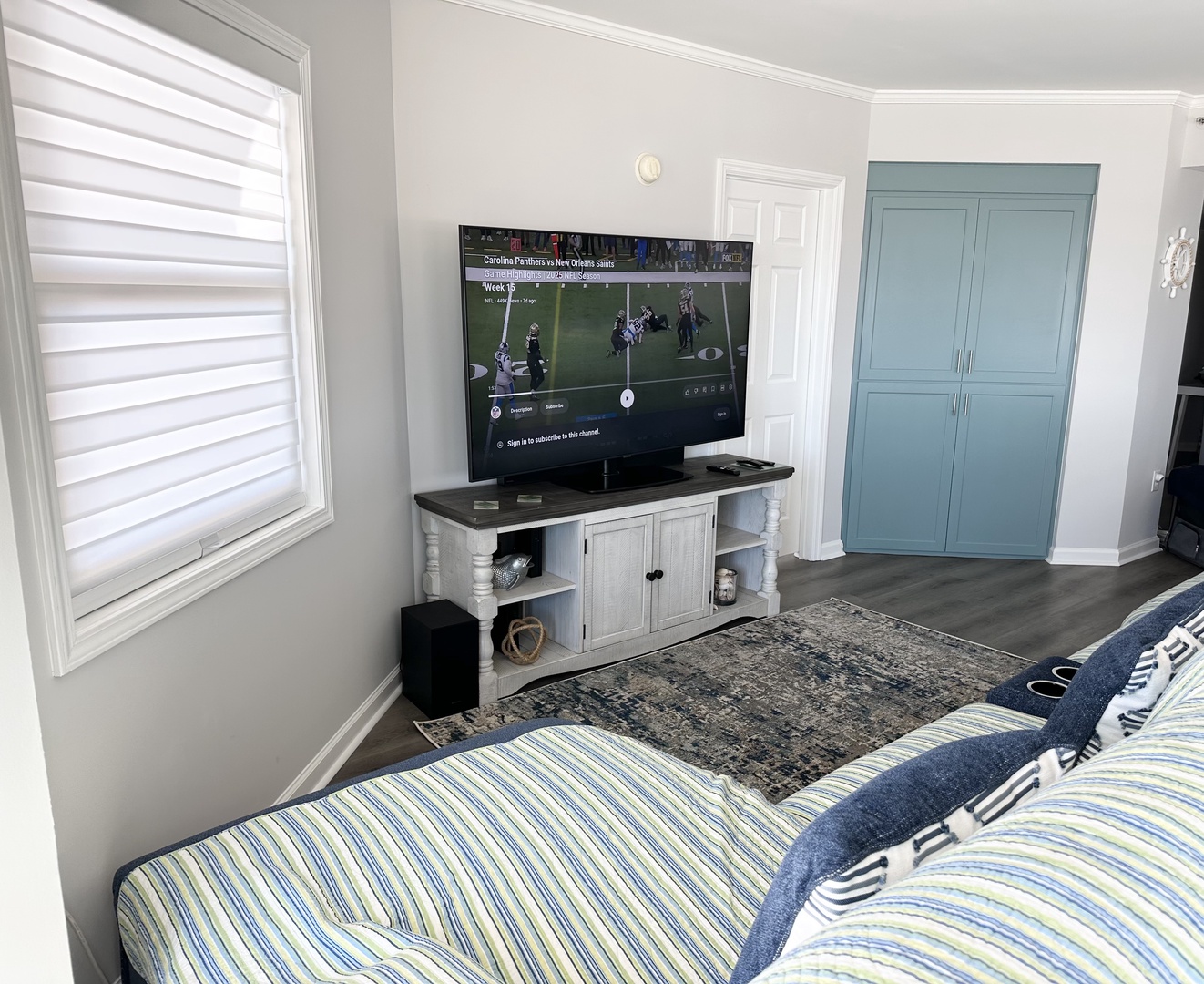 18.  Living Room Sofa + Cabinet