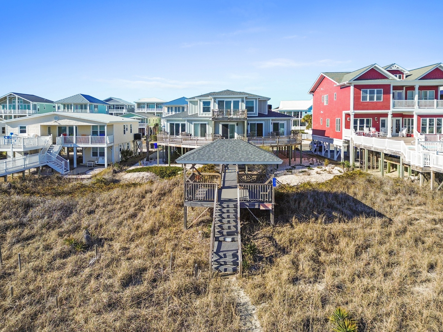 Aerial View of Complex From Beach 1-2