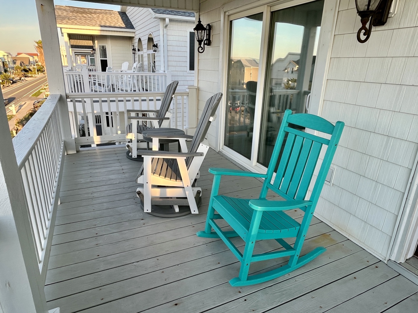 upstairs deck