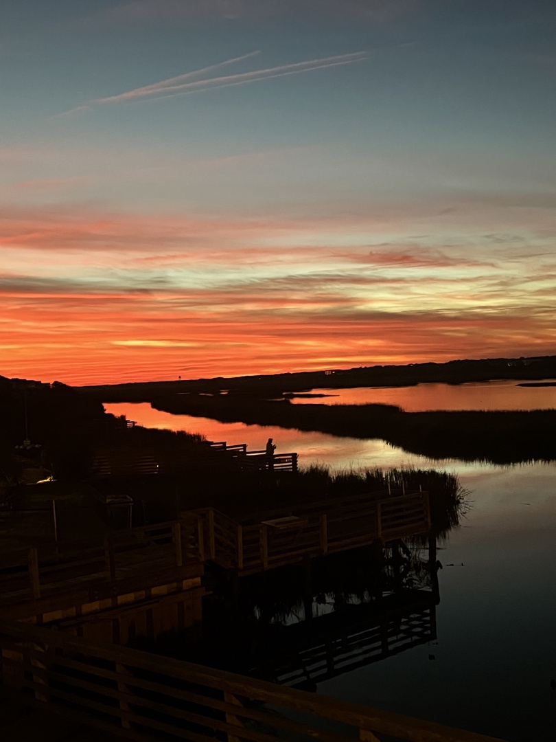 Sunset from porch