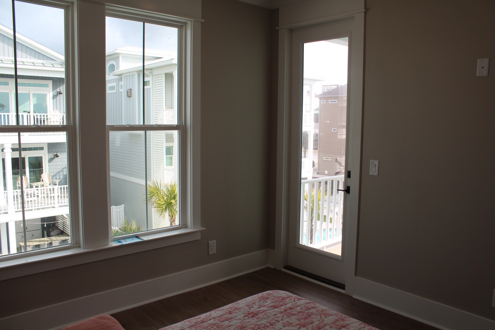 Bedroom 4-4 View and Door to Deck