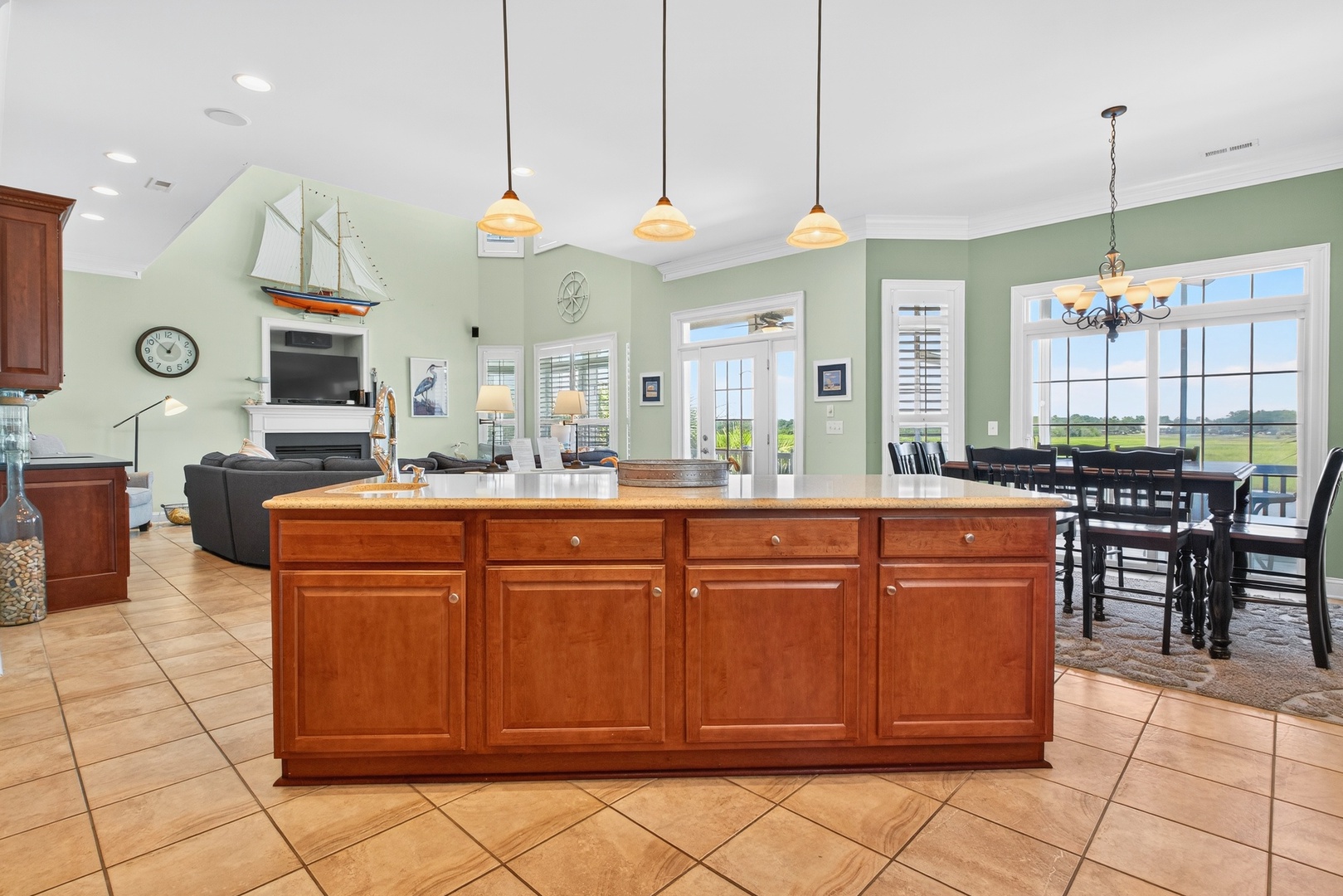 Kitchen to Living Area