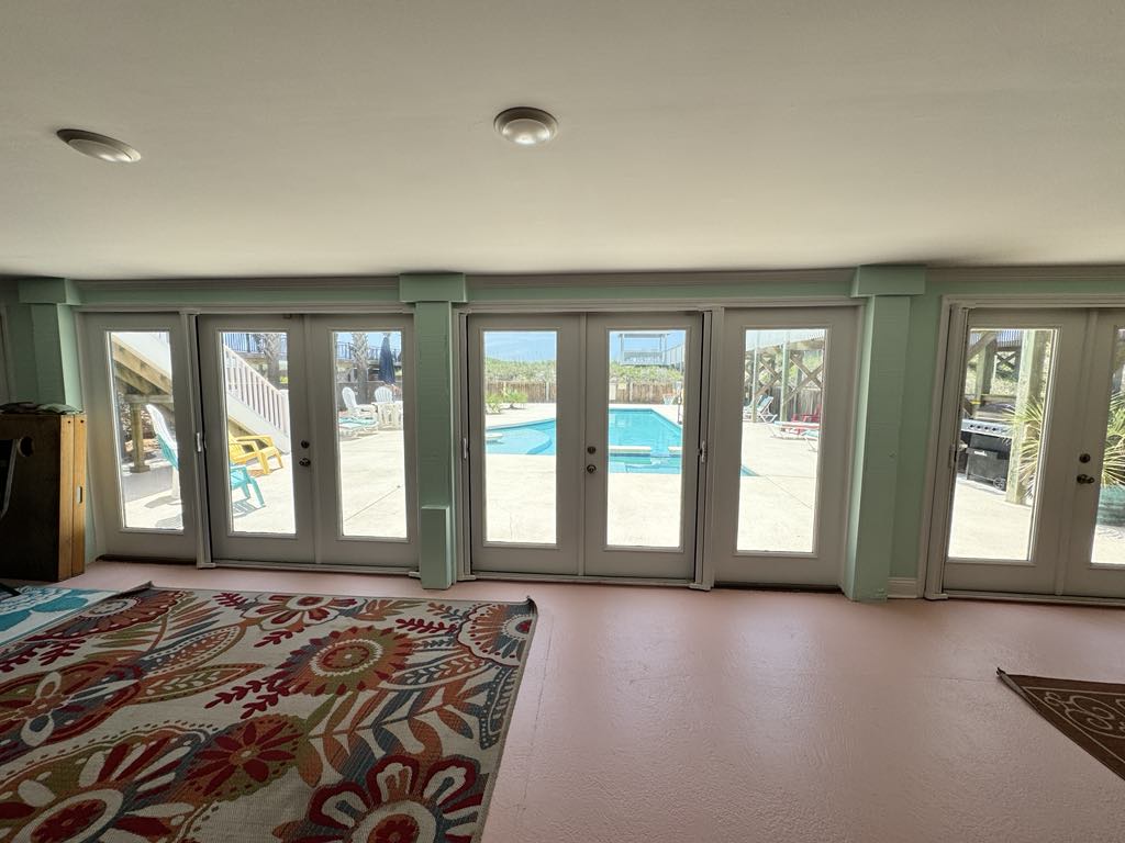 downstairs pool view