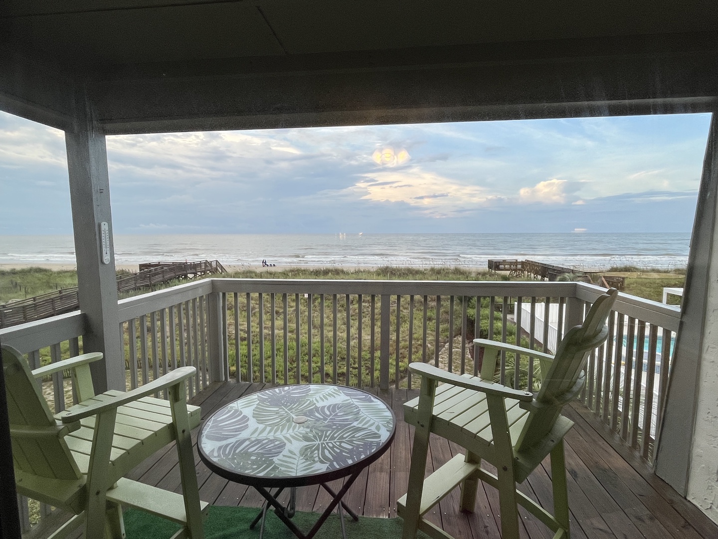 view from deck