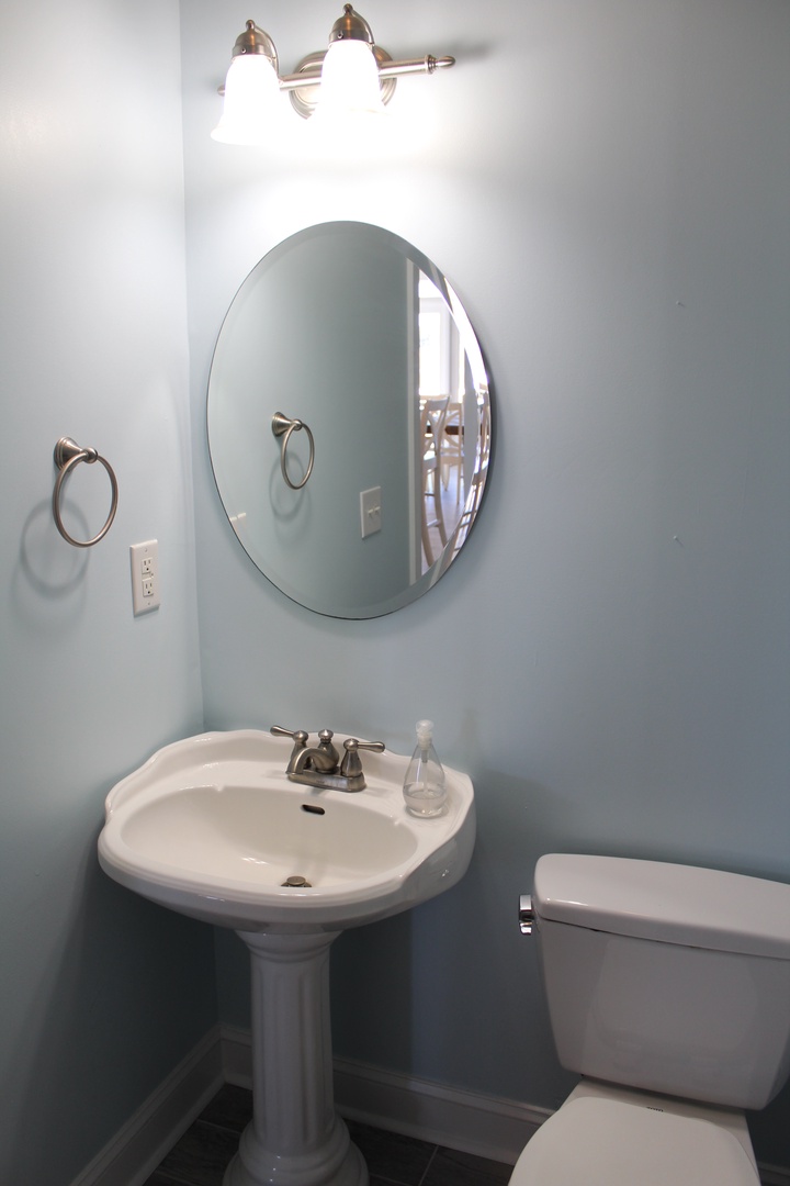 half bath upstairs