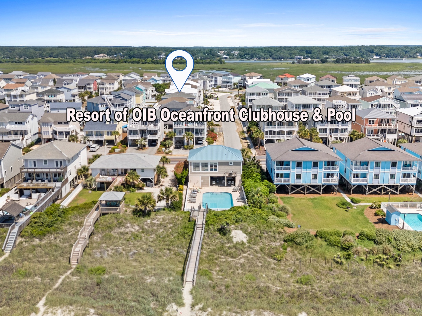 Short walk to The Resort at OIB