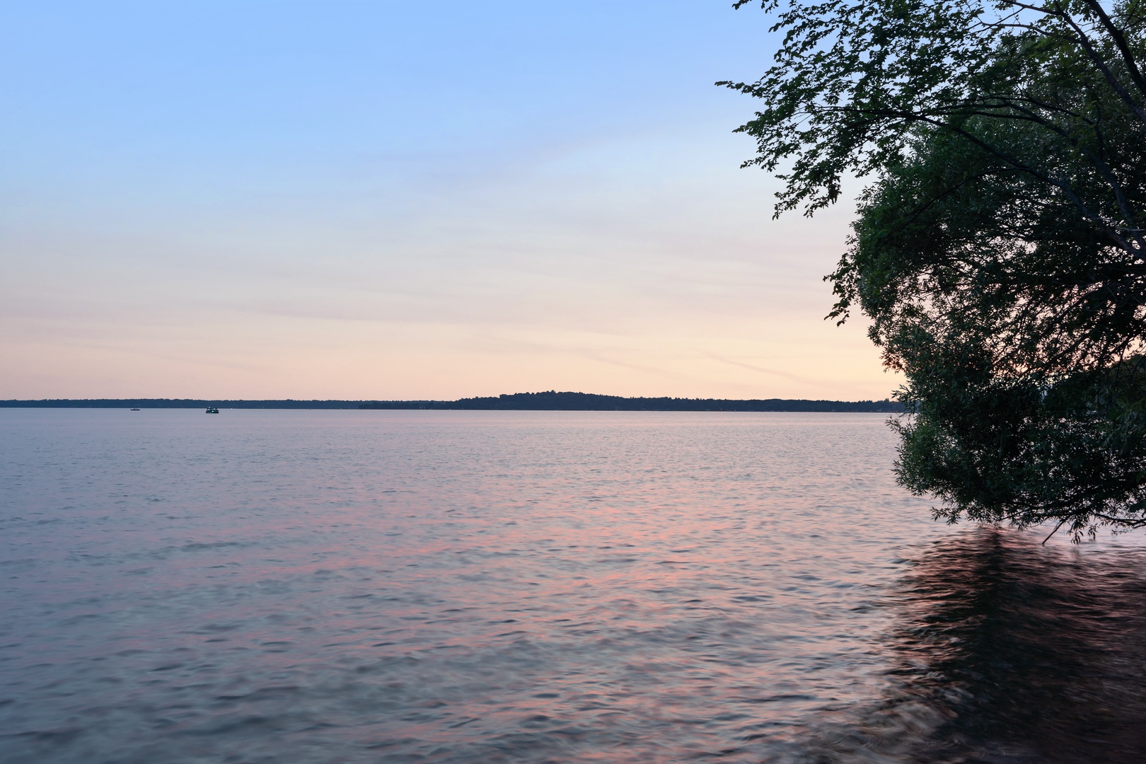 Perfect sunsets over Gull Lake.