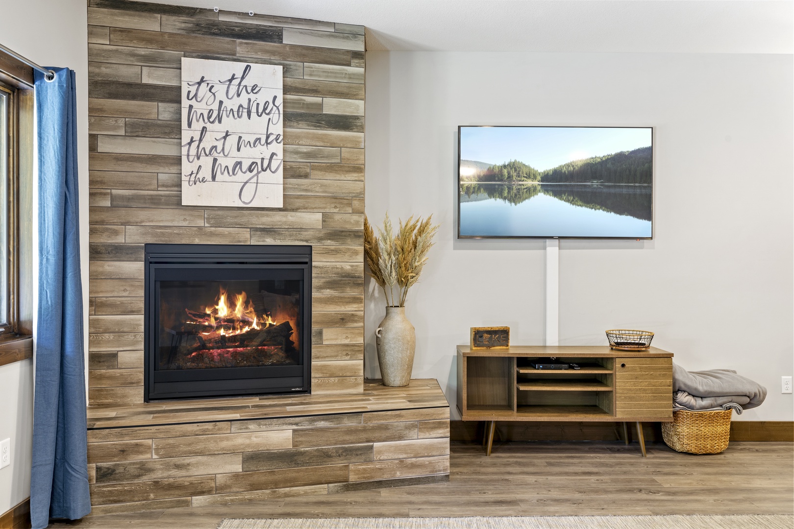 Enjoy a night by the Fireplace