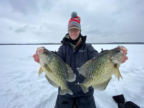 Ice Fishing on Boy Lake - Crazy Loon Guide Service