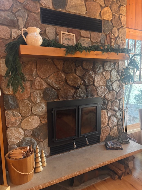 Enjoy the wood burning fireplace!