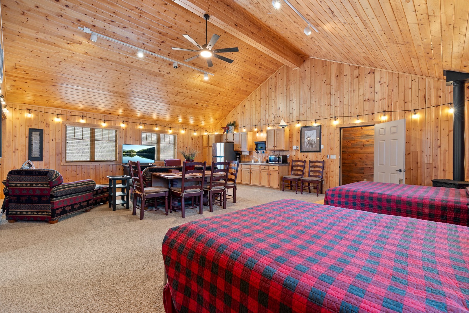 Bonus Room Above Garage with two Full Beds