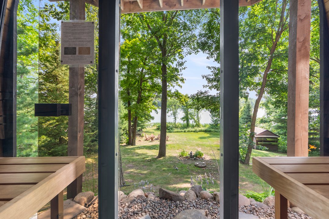 Sauna view to the lake