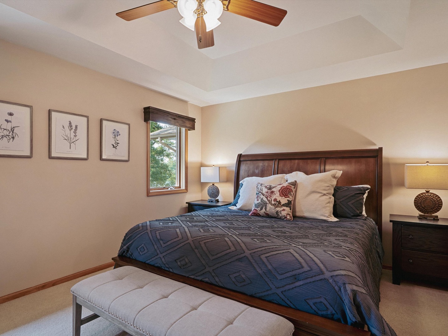 Large main level master bedroom.
