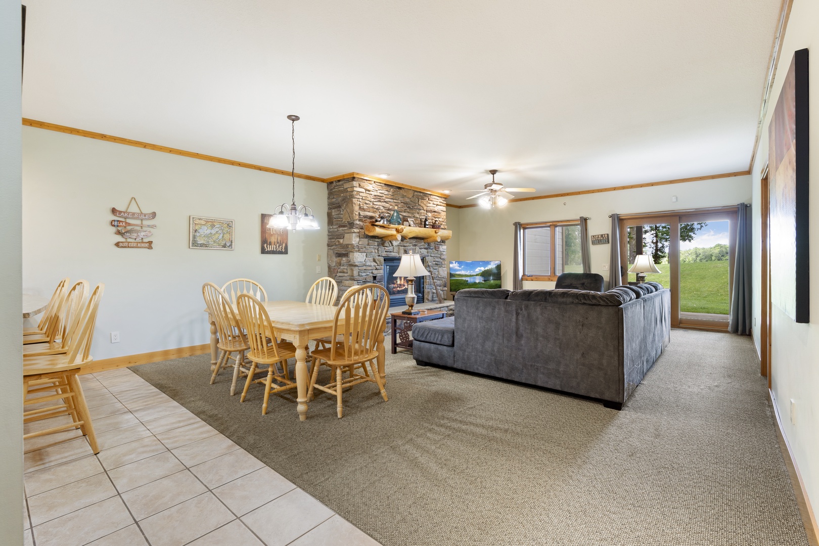 Lower Level Unit- Open Floor Plan