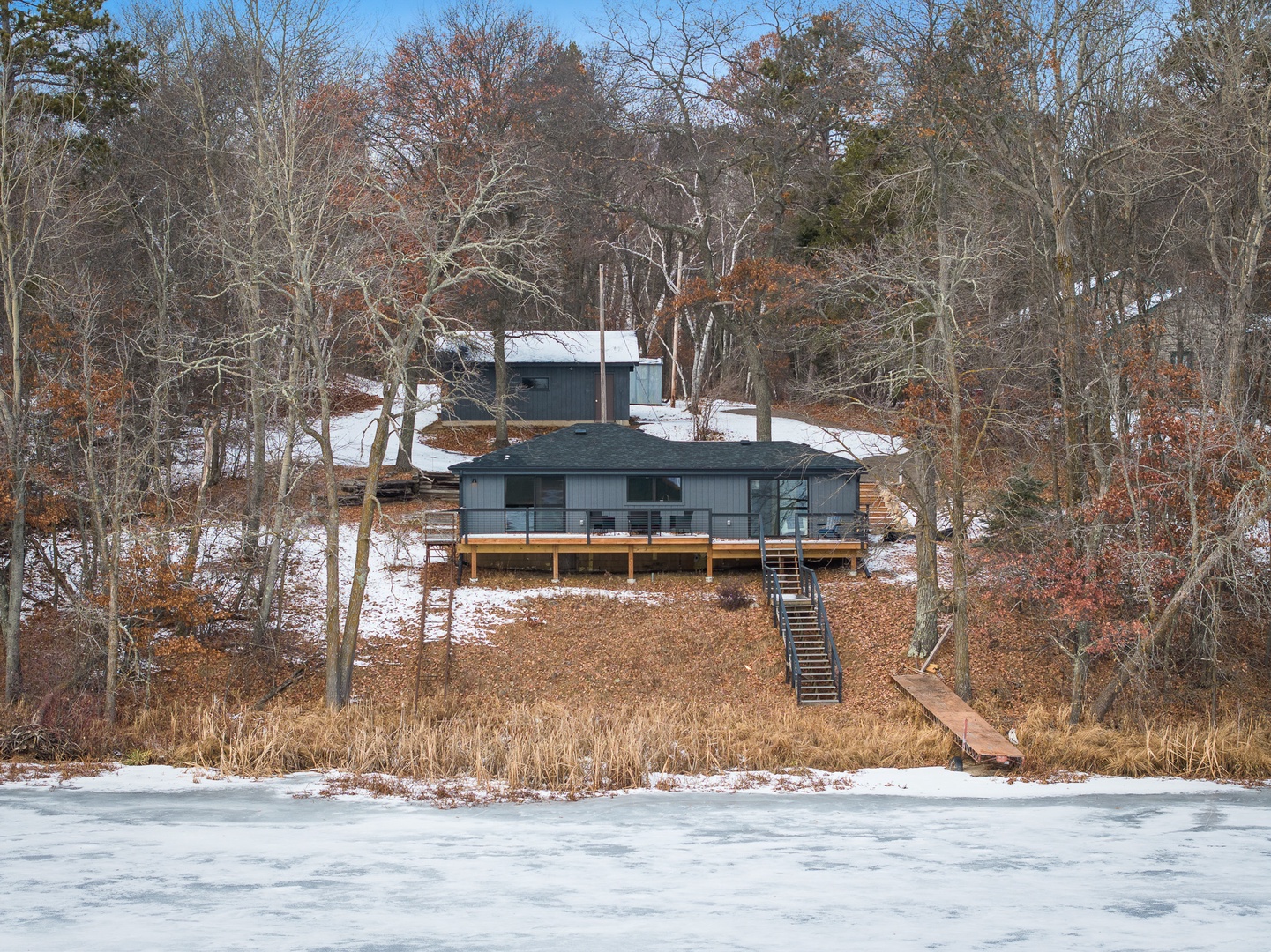 Exterior lakeside view