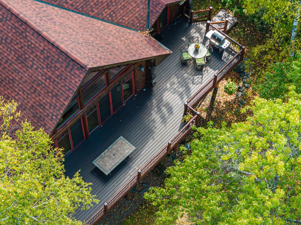 Ariel view of deck