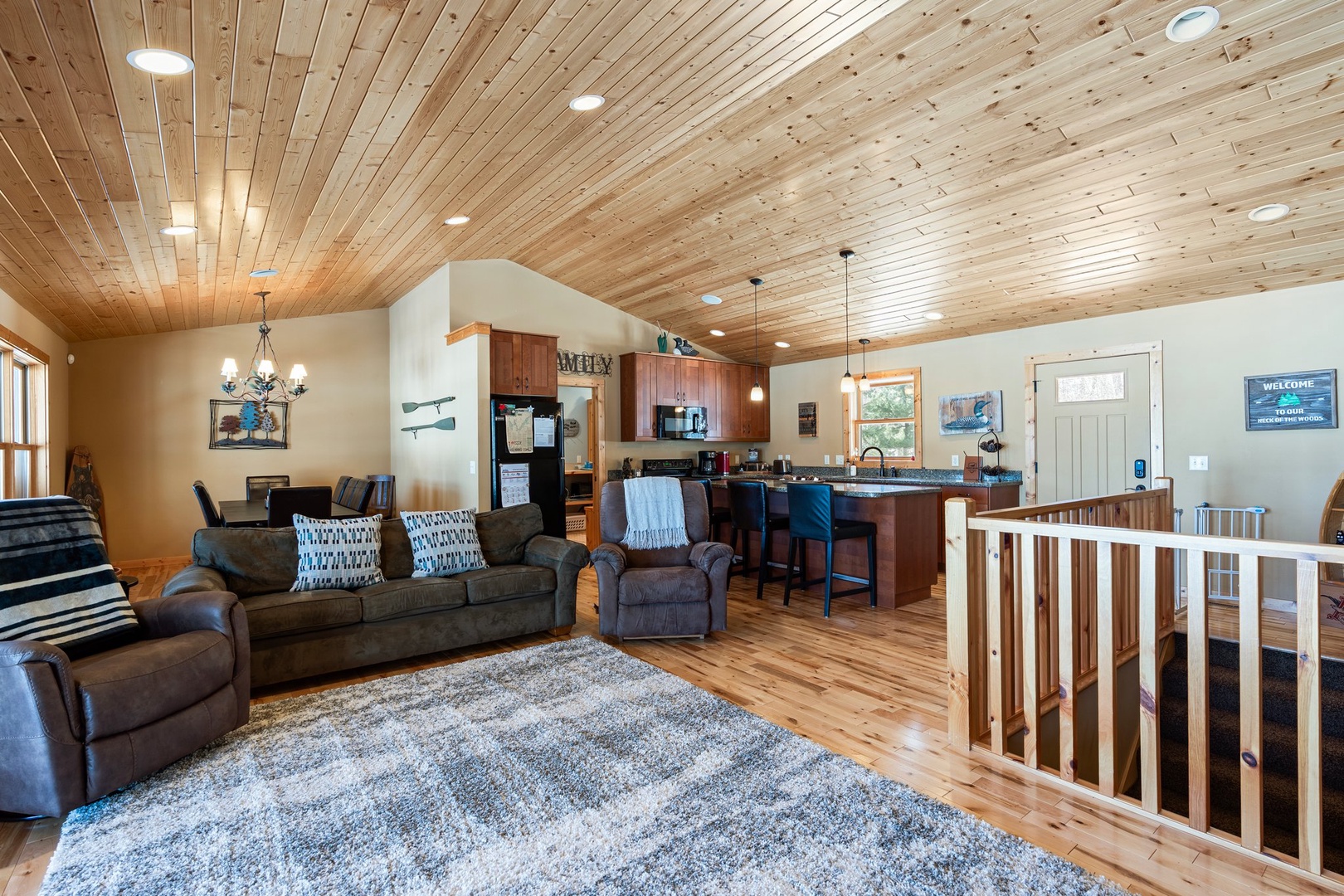 Spacious open - concept main living space