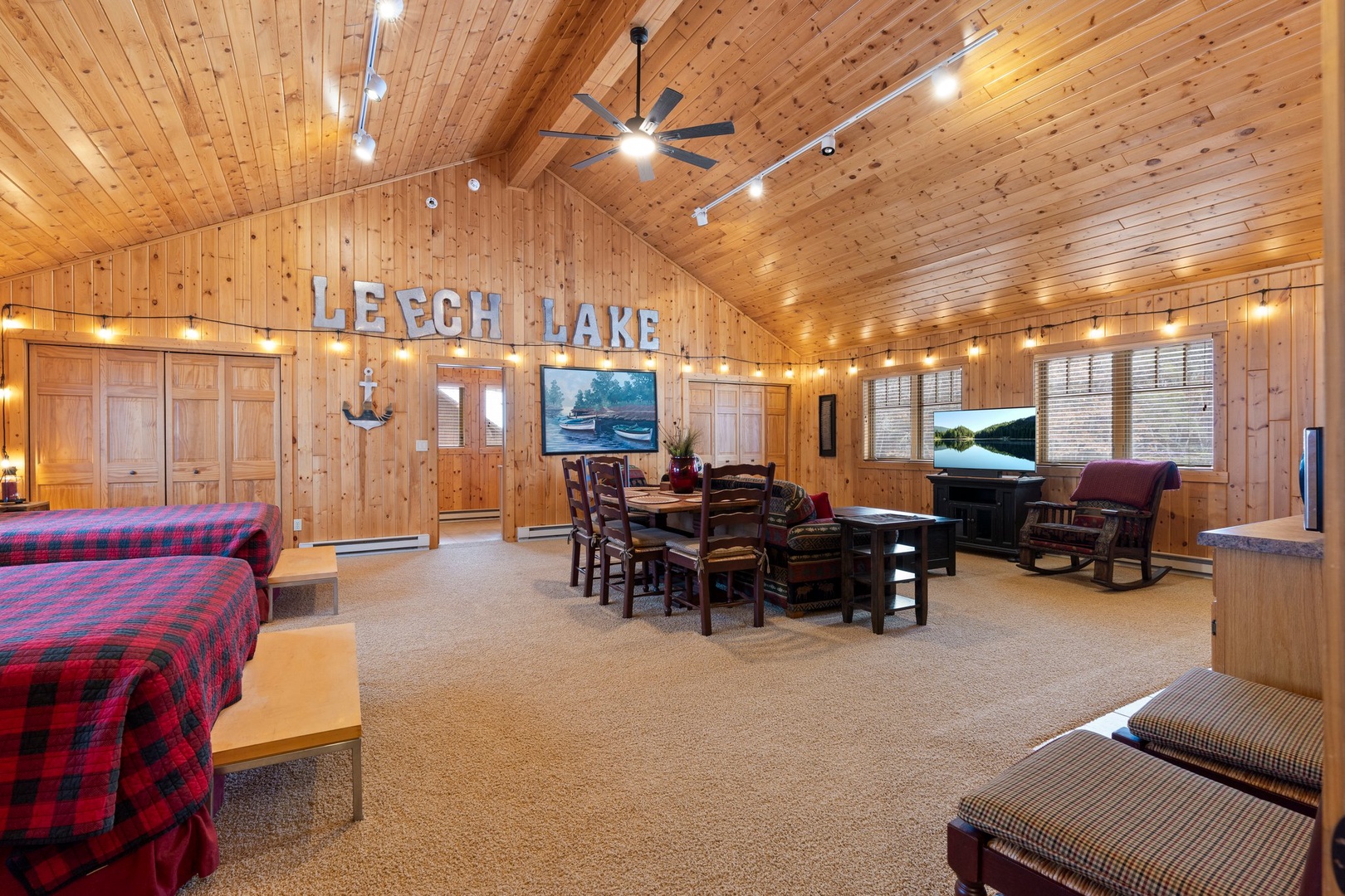 Gather in the Garage Bonus Room, perfect atmosphere for family game nights.