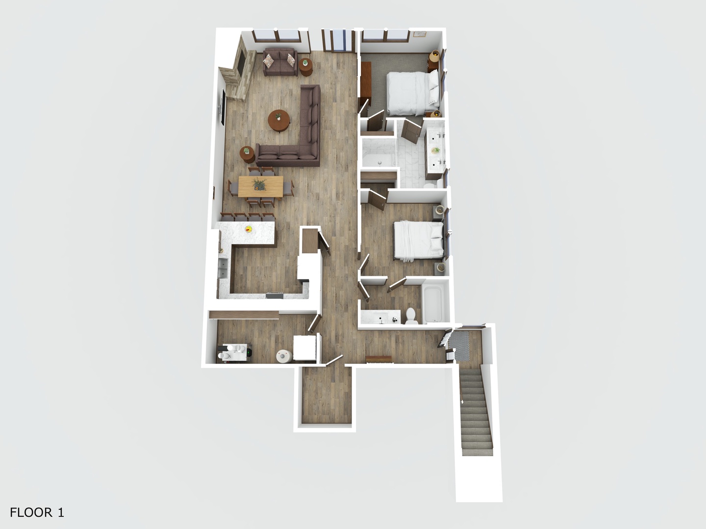 Lower Level Unit Floorplan