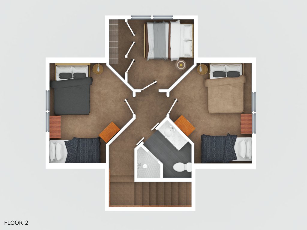 upper level floor plan