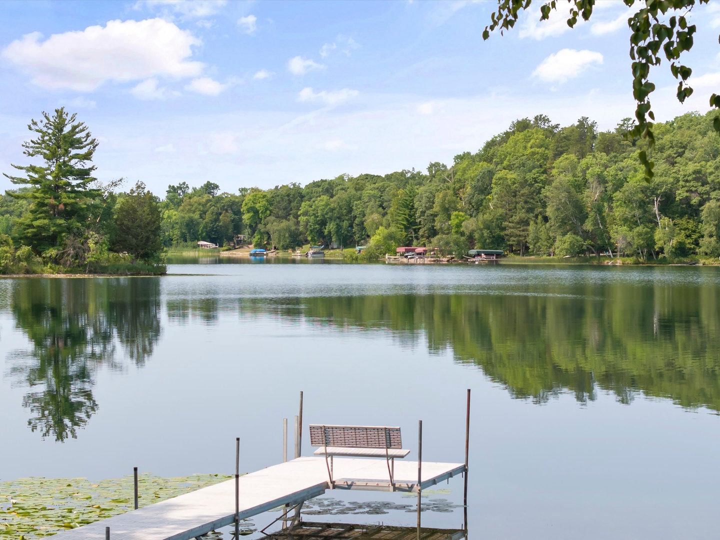 View overlooking Benzik Bay & the dock.